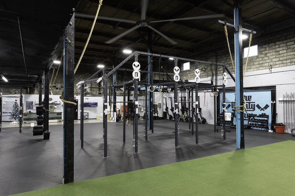 Rubber Rolls + Turf + Custom Platforms at Butchertown CrossFit