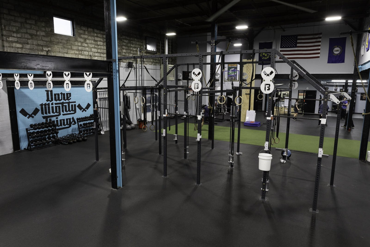 Rubber Rolls + Turf + Custom Platforms at Butchertown CrossFit