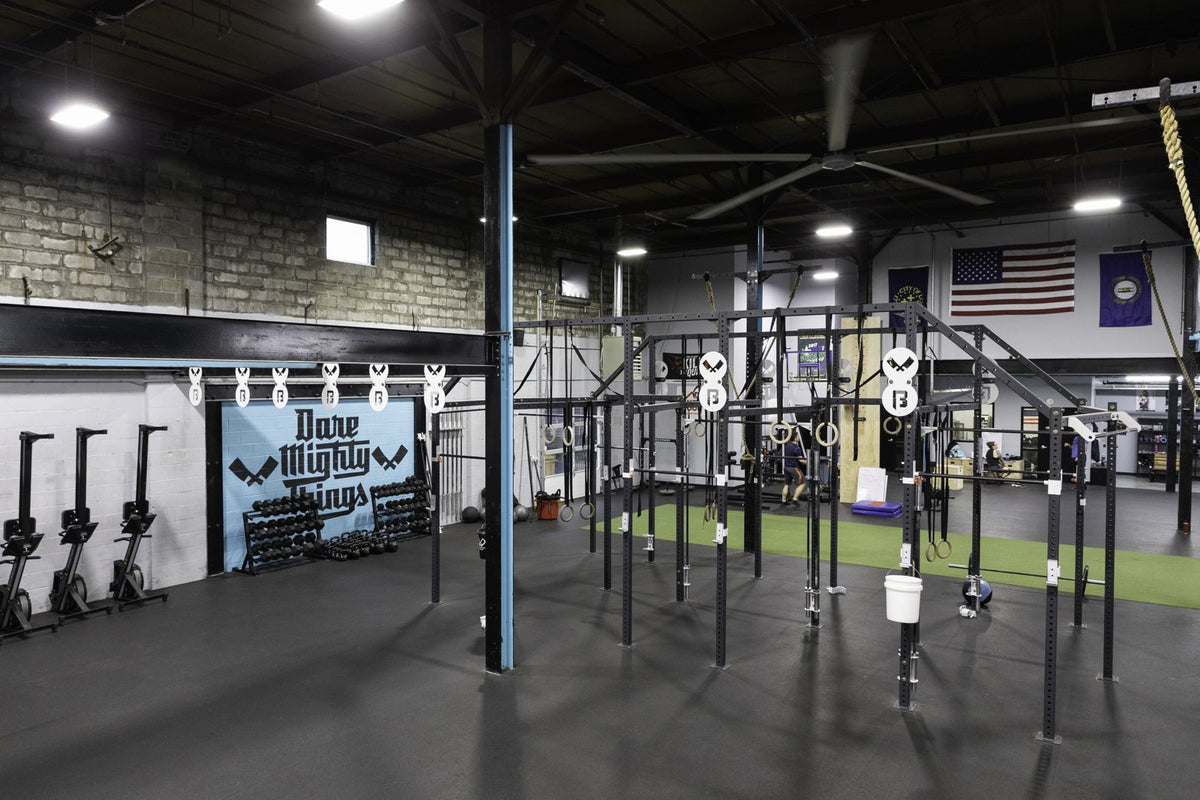 Rubber Rolls + Turf + Custom Platforms at Butchertown CrossFit