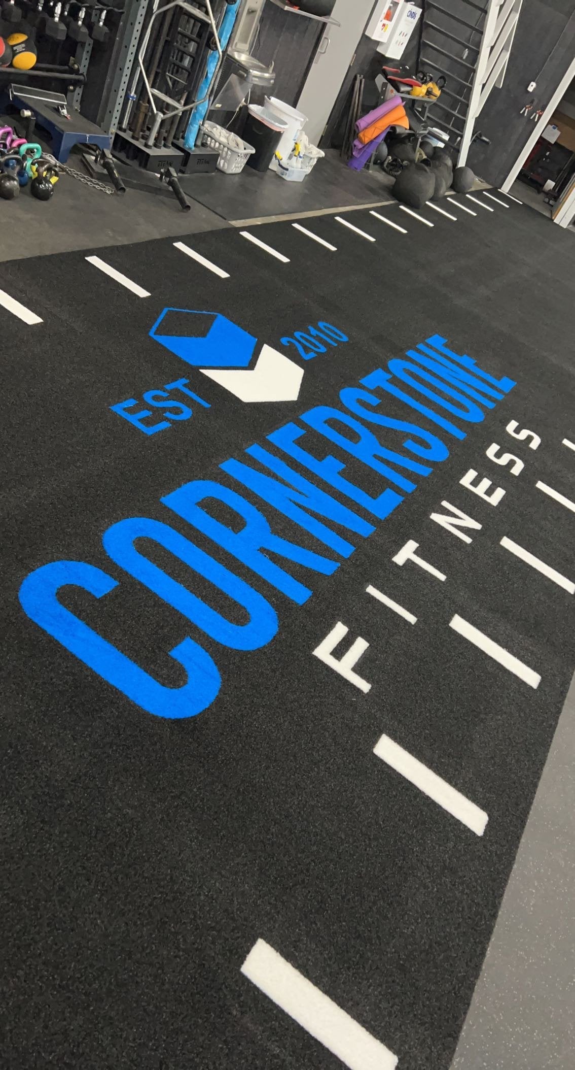 Custom turf at Cornerstone Fitness