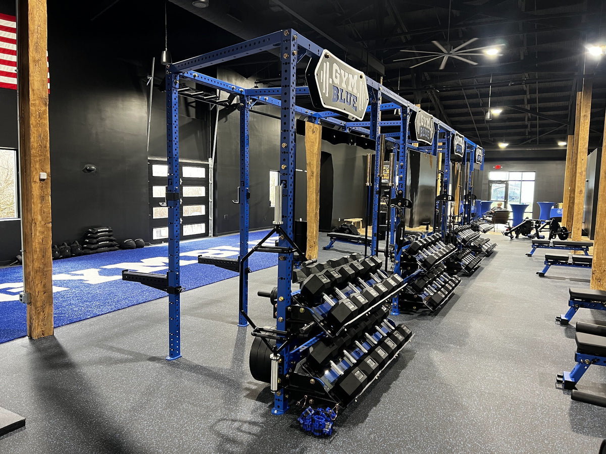 Rubber Rolls + Turf at Gym Blue