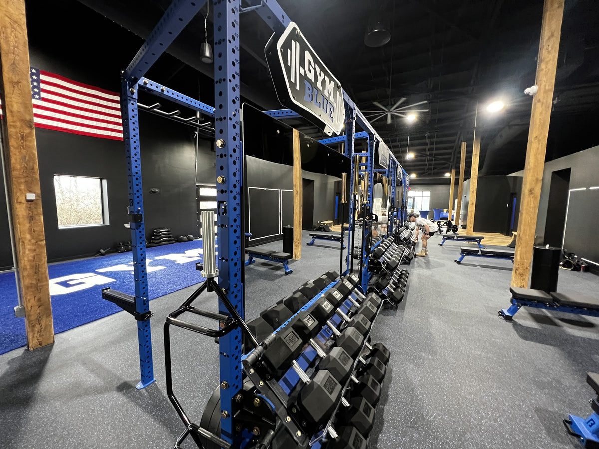 Rubber Rolls + Turf at Gym Blue