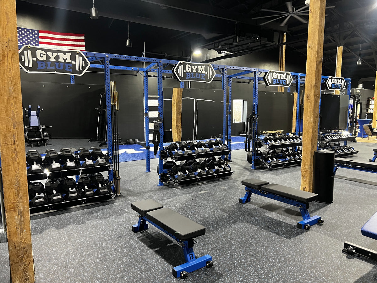 Rubber Rolls + Turf at Gym Blue