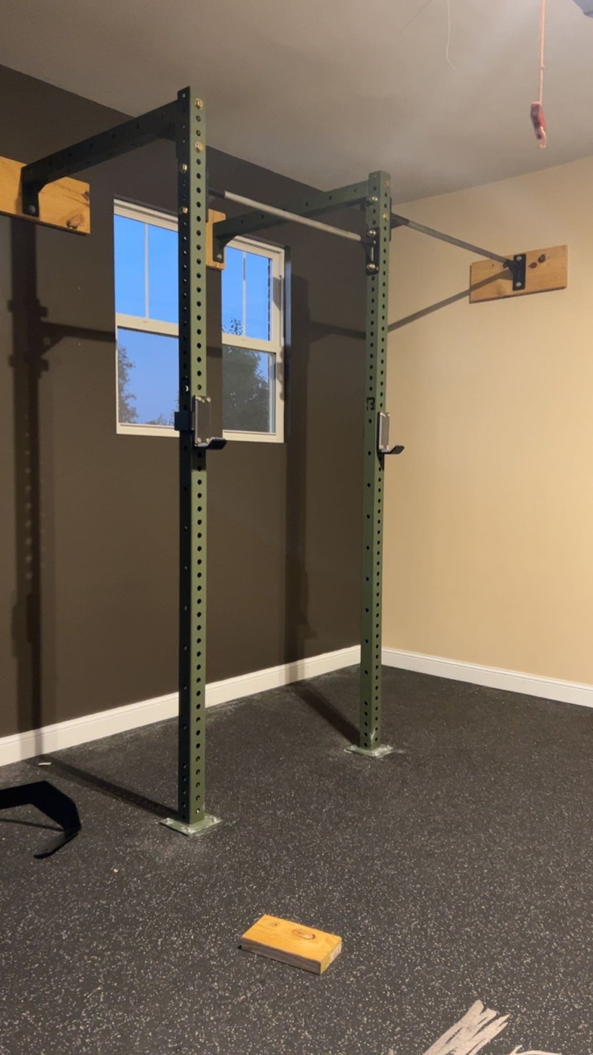 Rubber Rolls + Custom Logo at The Log Cabin - Home Gym