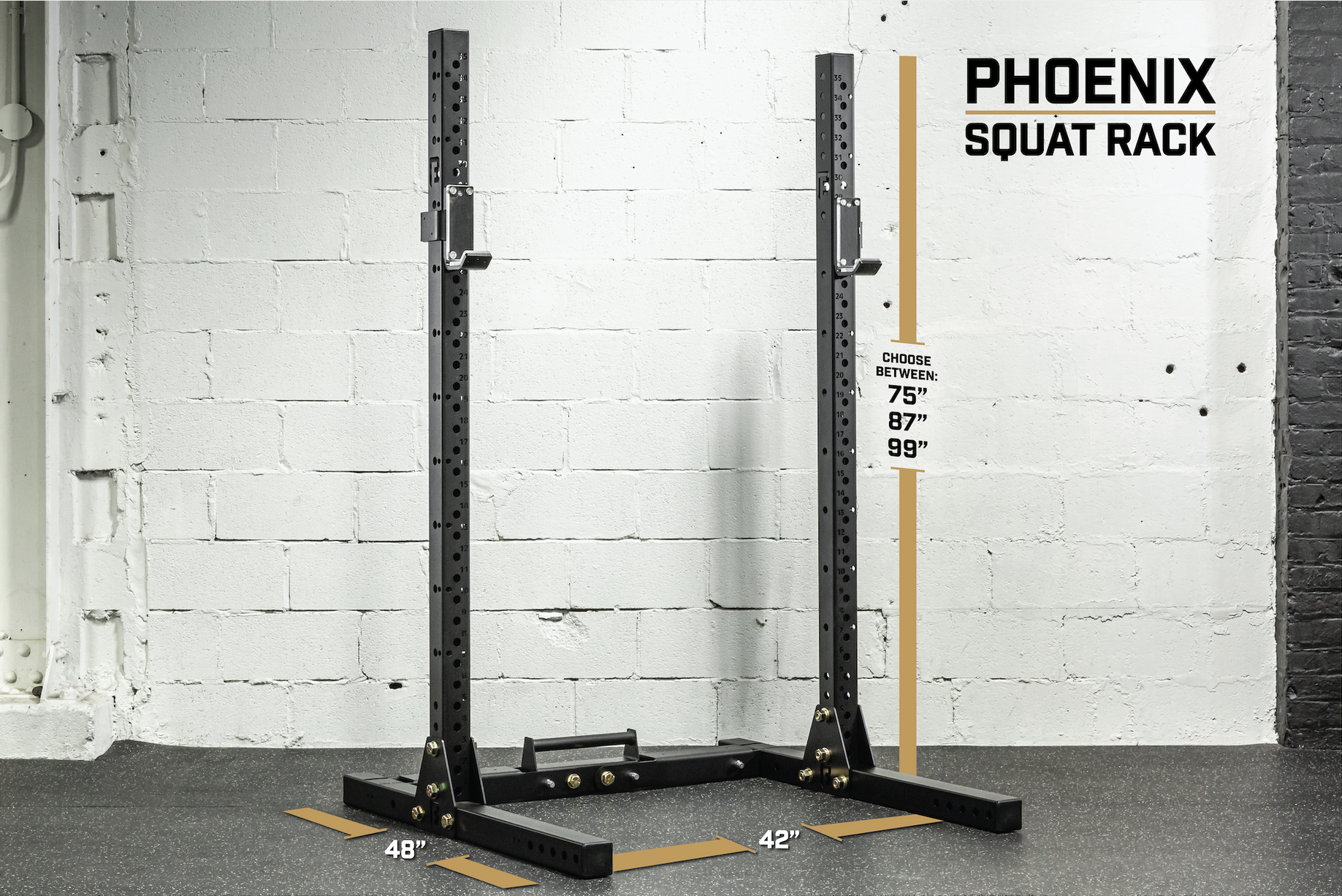 Phoenix Squat Rack Folding Squat Rack Bridge Built Bridge BUILT